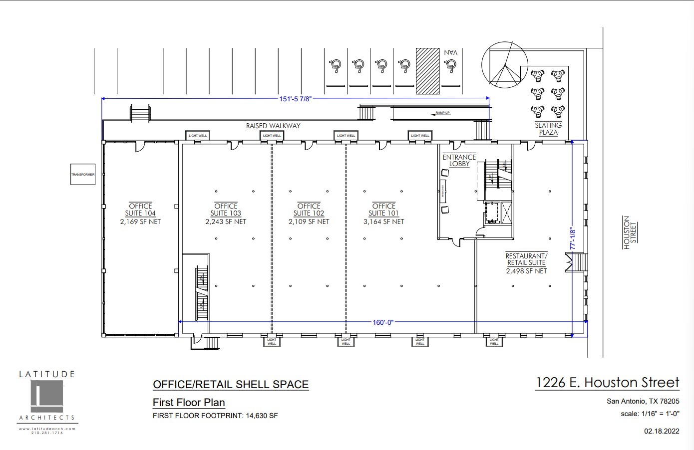 1226 E Houston St, San Antonio, TX for lease Floor Plan- Image 1 of 1