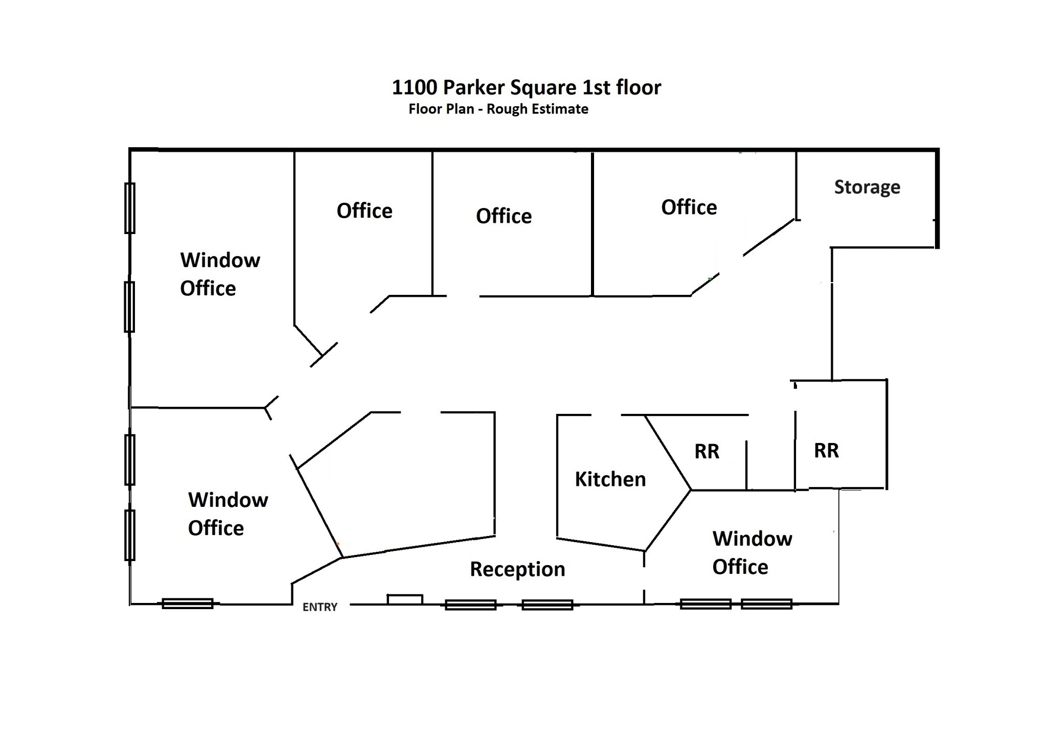 1100 Parker Sq, Flower Mound, TX for lease Floor Plan- Image 1 of 1