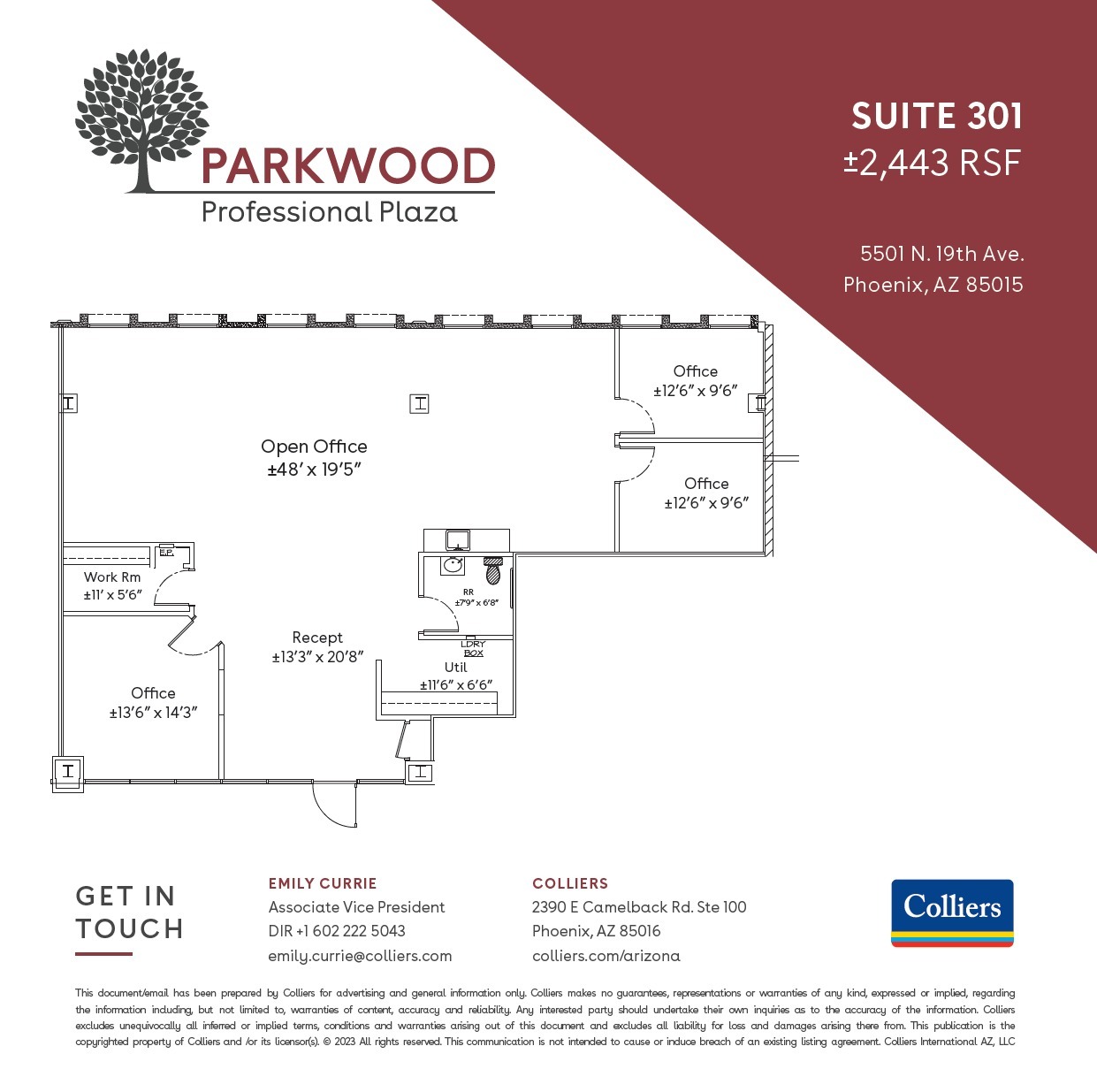 5501 N 19th Ave, Phoenix, AZ for lease Floor Plan- Image 1 of 1