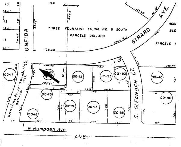 3400 S Oneida Way, Denver, CO for sale - Plat Map - Image 2 of 16