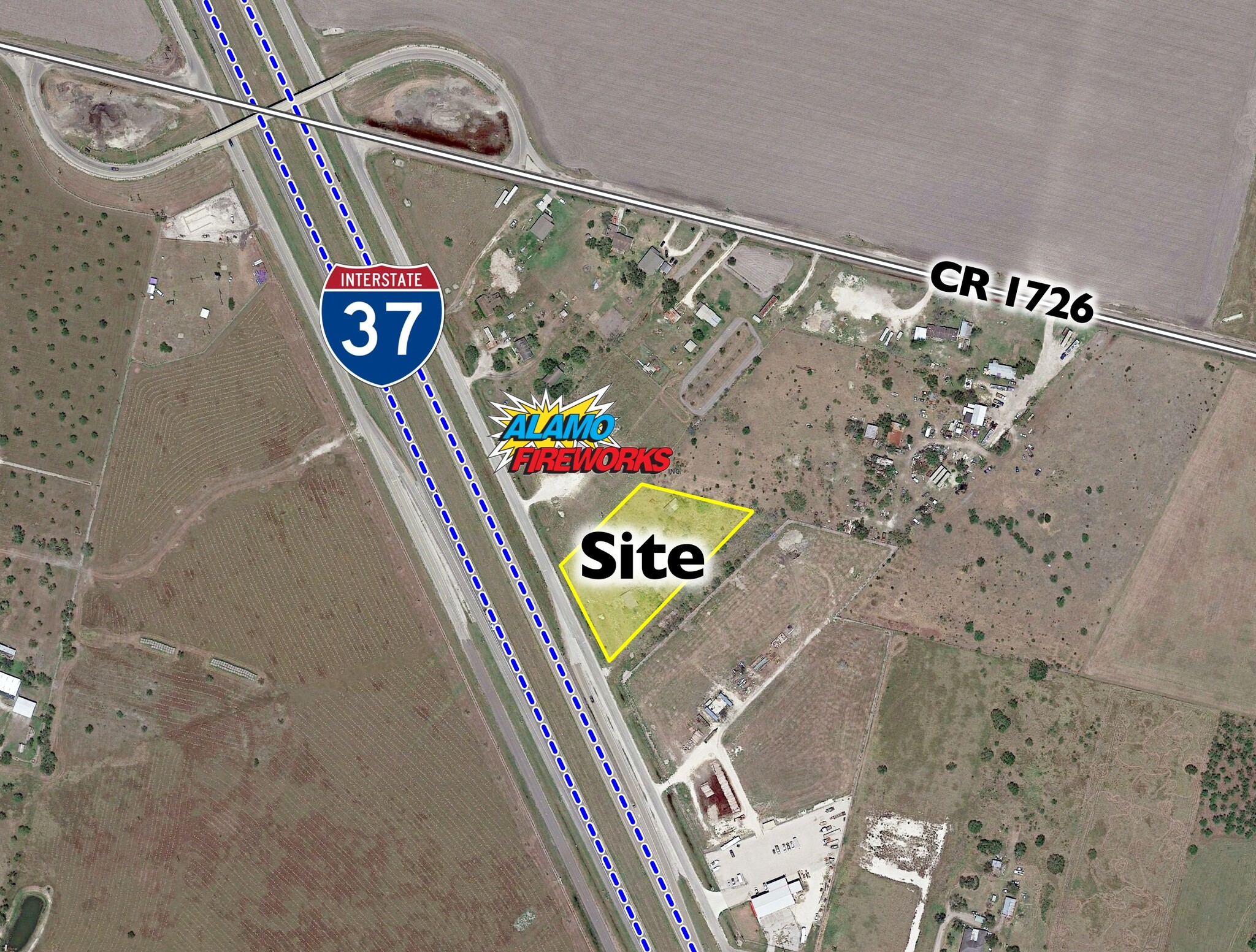 4100 Interstate 37, Odem, TX for sale Aerial- Image 1 of 4