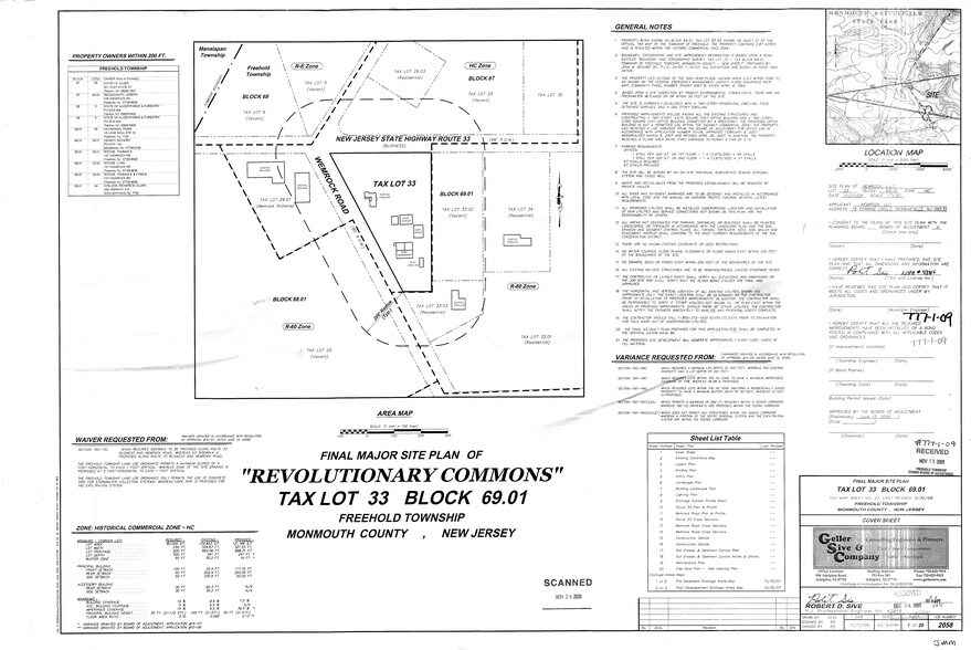 119 Wemrock Rd, Freehold, NJ for sale - Site Plan - Image 2 of 2