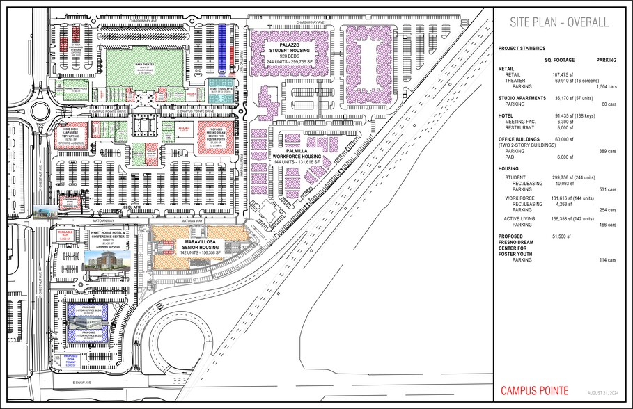 NEC Shaw Ave, Fresno, CA for lease - Site Plan - Image 1 of 1