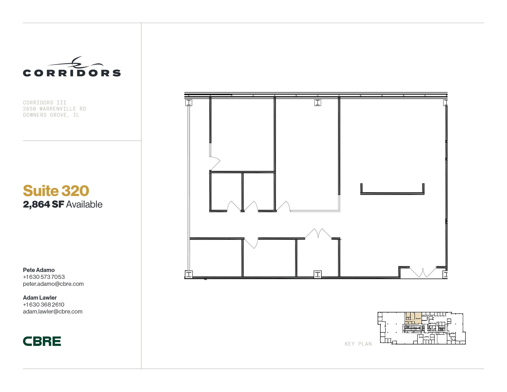 2651 Warrenville Rd, Downers Grove, IL for lease Floor Plan- Image 1 of 1