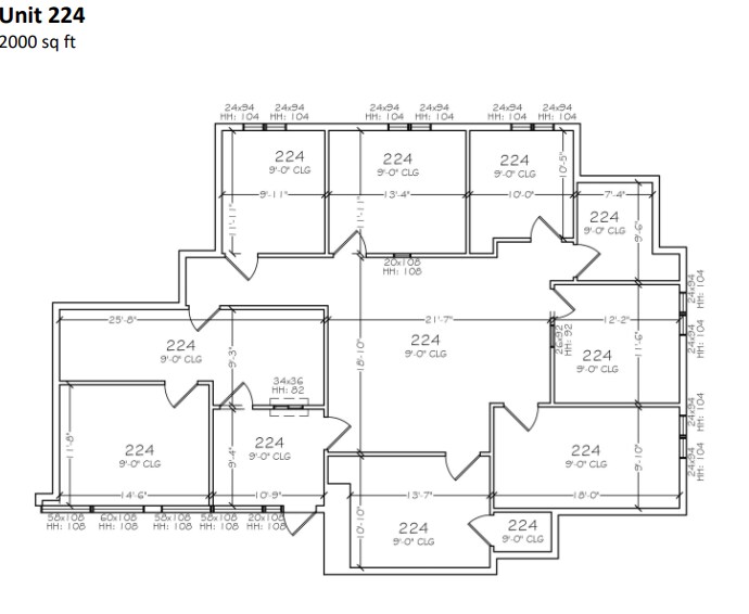 1190 S Bascom Ave, San Jose, CA for lease Floor Plan- Image 1 of 1