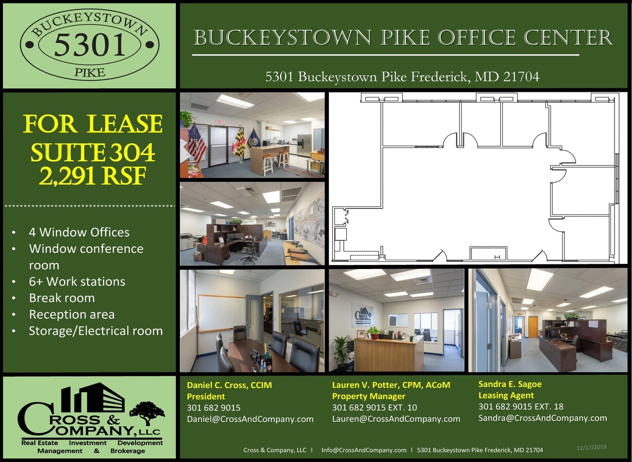 5301 Buckeystown Pike, Frederick, MD, 21704 Office Space For Lease