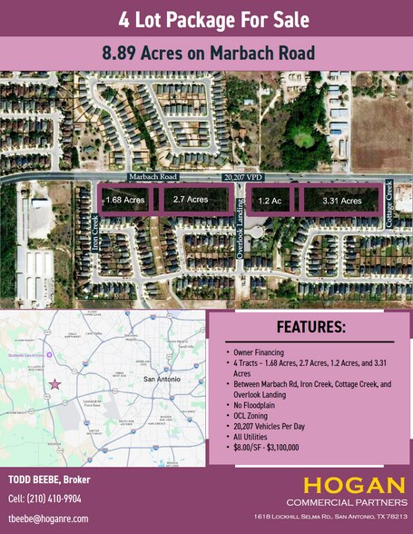 Marbach Rd & Overlook Landing Rd, San Antonio, TX for sale - Building Photo - Image 1 of 4