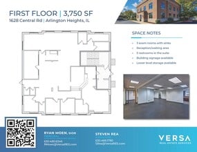 1628 Central Rd, Arlington Heights, IL for lease Floor Plan- Image 1 of 1