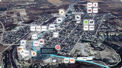 609 W Main St, Cut Bank, MT - aerial  map view