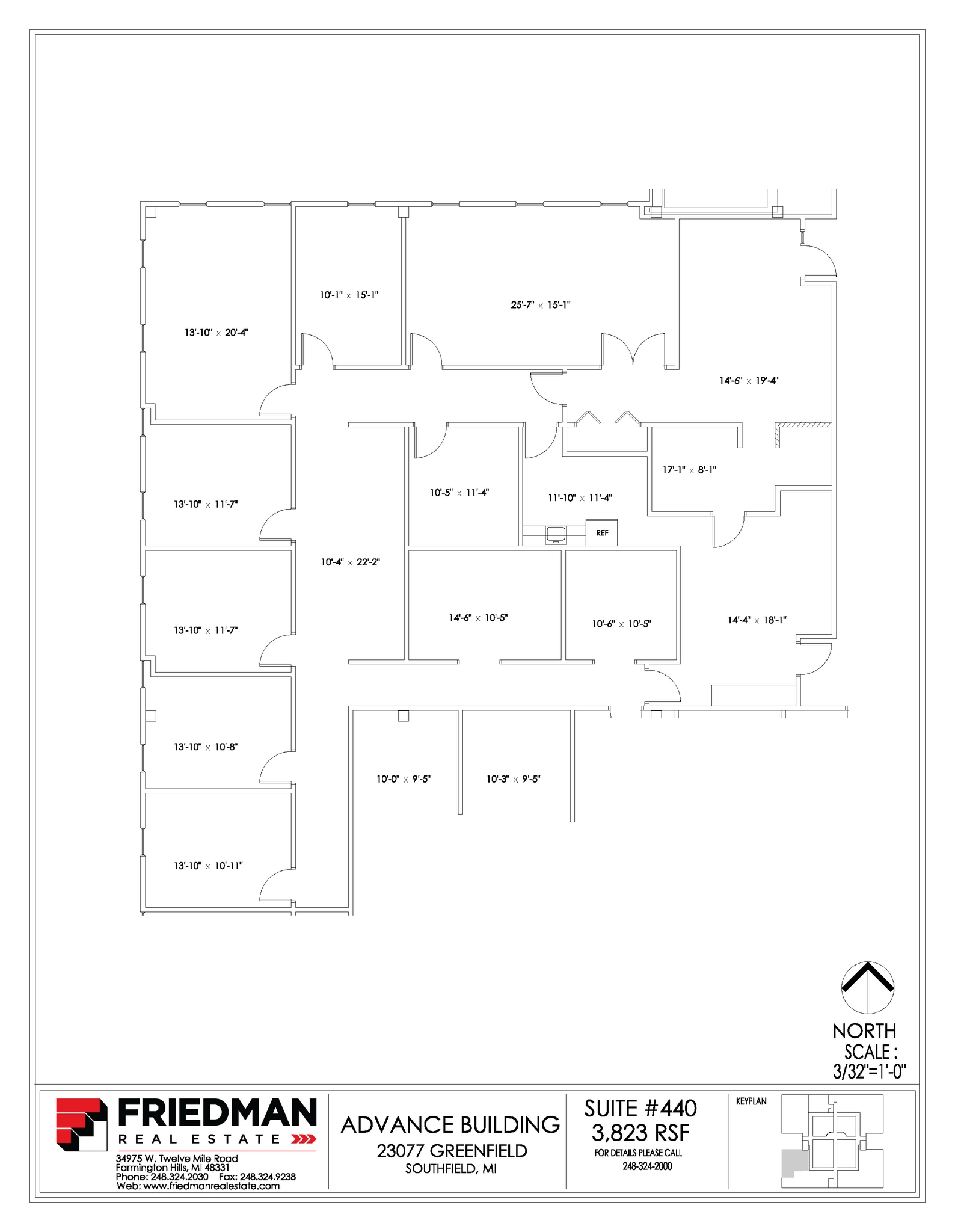23077 Greenfield Rd, Southfield, MI for lease Floor Plan- Image 1 of 1