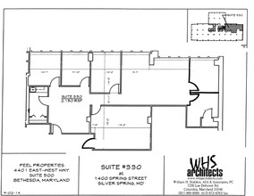 1400 Spring St, Silver Spring, MD for lease Floor Plan- Image 1 of 1