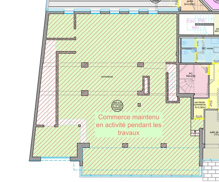 Retail in Levallois-Perret for lease - Floor Plan - Image 2 of 3
