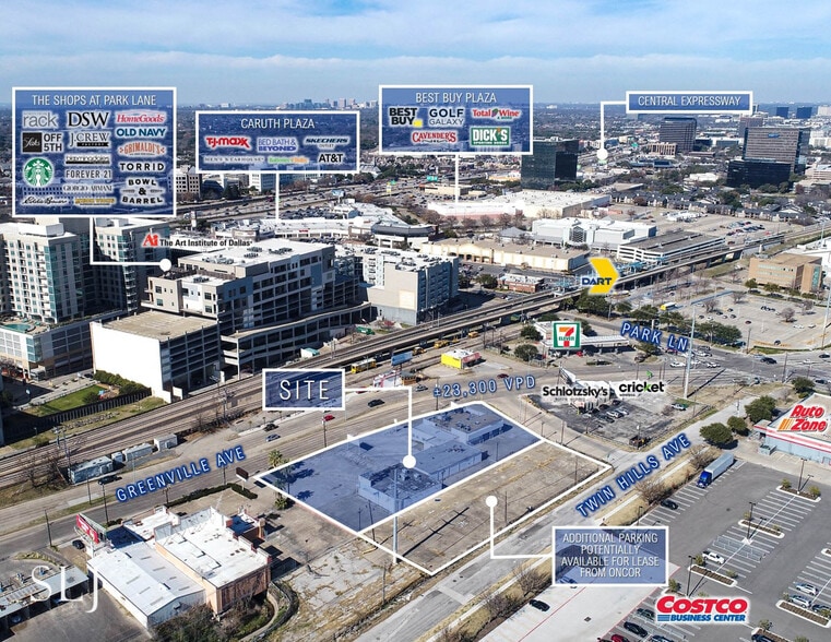 6846-6850 Greenville Ave, Dallas, TX for lease - Aerial - Image 3 of 8