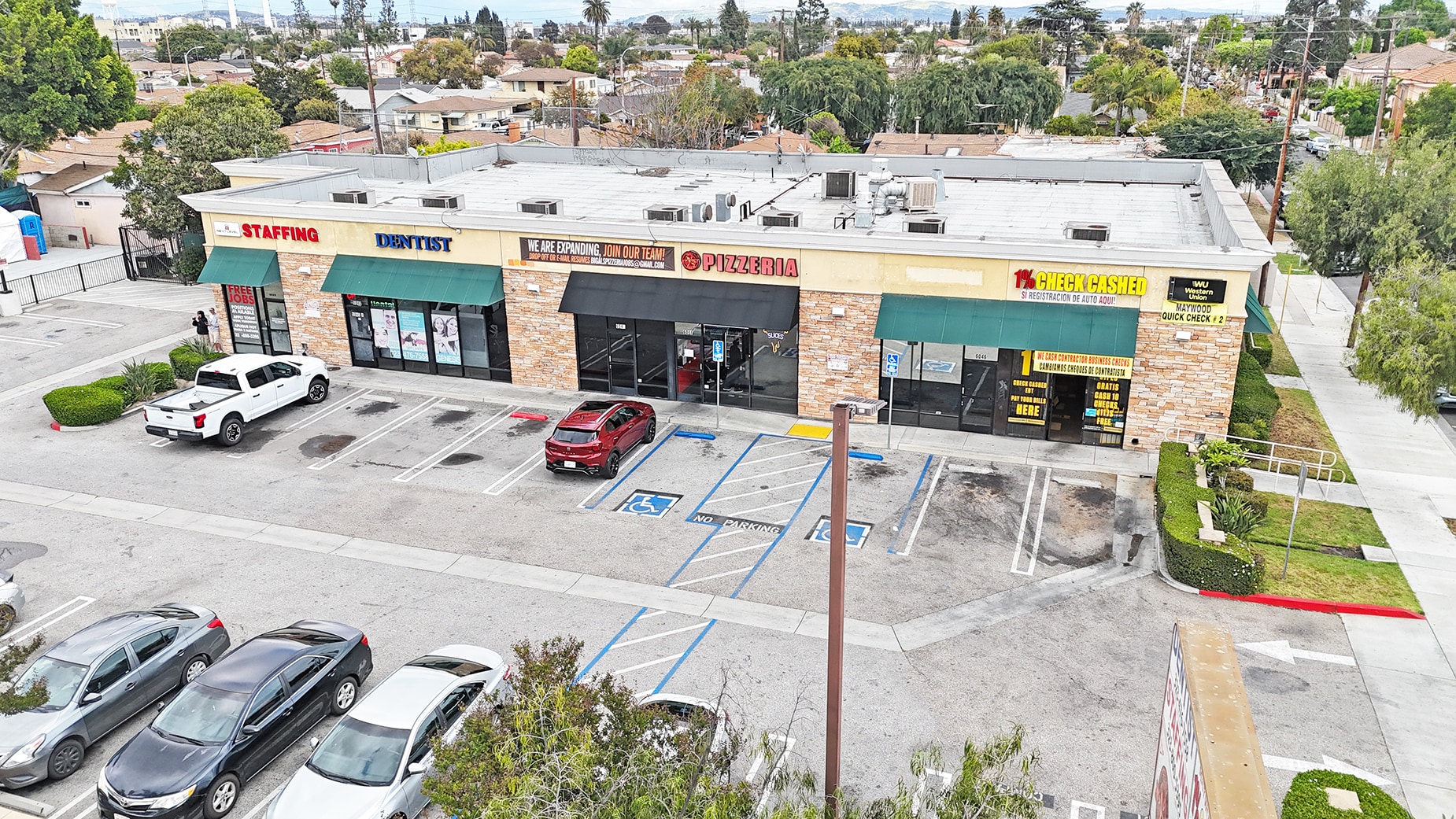 6040-6048 Atlantic Blvd, Maywood, CA for lease Aerial- Image 1 of 11