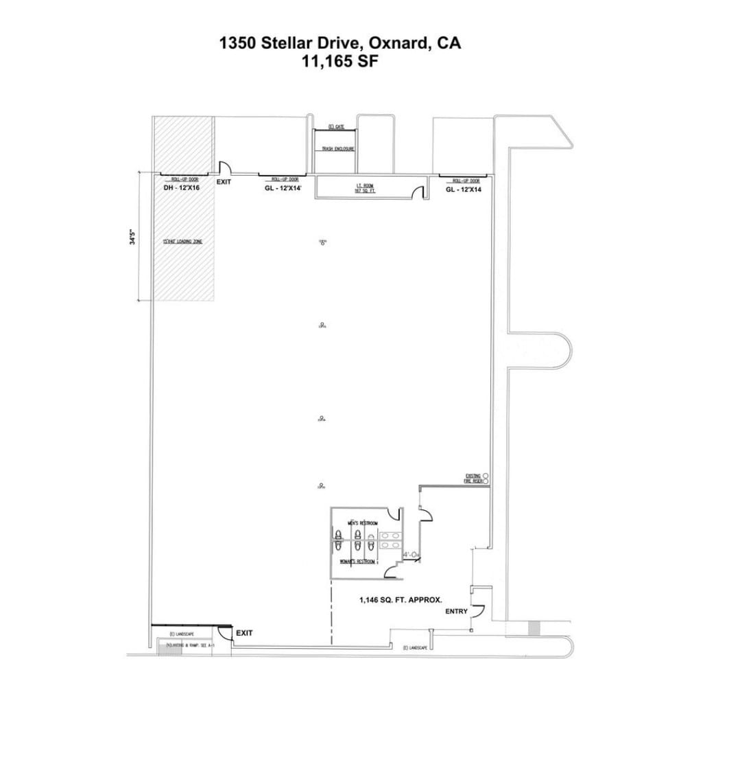 1350 Stellar Dr, Oxnard, CA for lease Floor Plan- Image 1 of 1