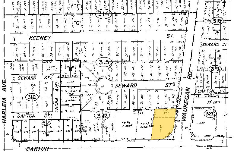 8010-8014 Waukegan Rd, Niles, IL for sale Plat Map- Image 1 of 1