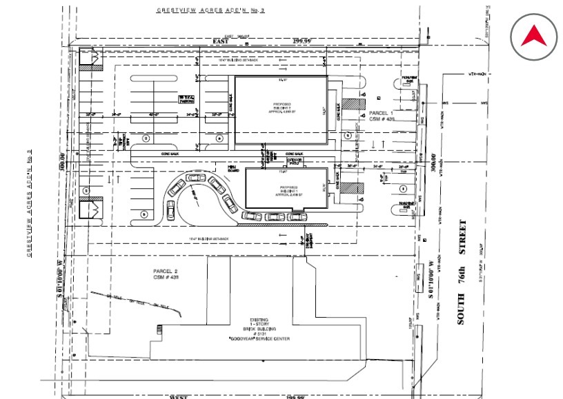 5111-5121 S 76th St, Greendale, WI for lease - Site Plan - Image 3 of 3