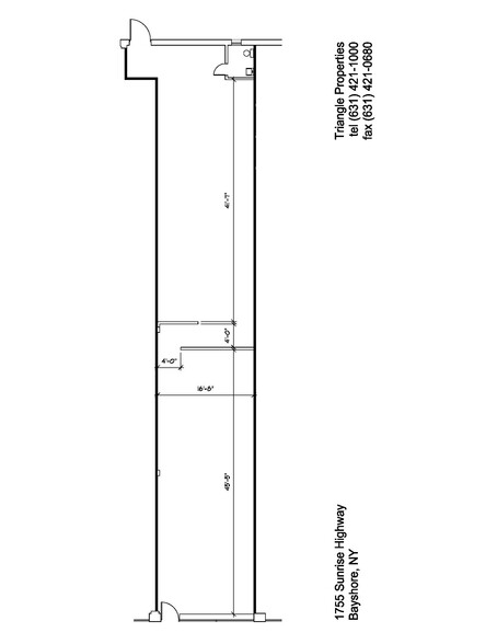 1747-1757 Sunrise Hwy, Bay Shore, NY for lease - Floor Plan - Image 2 of 5