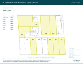 127 E 9th St, Los Angeles, CA for lease Floor Plan- Image 1 of 19