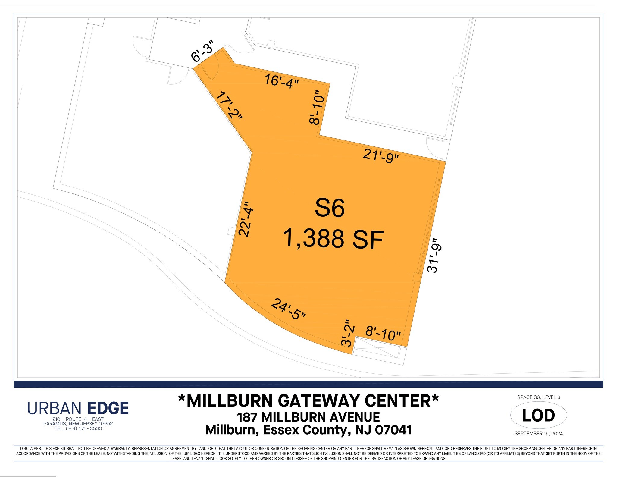 187 Millburn Ave, Millburn, NJ for lease Site Plan- Image 1 of 1