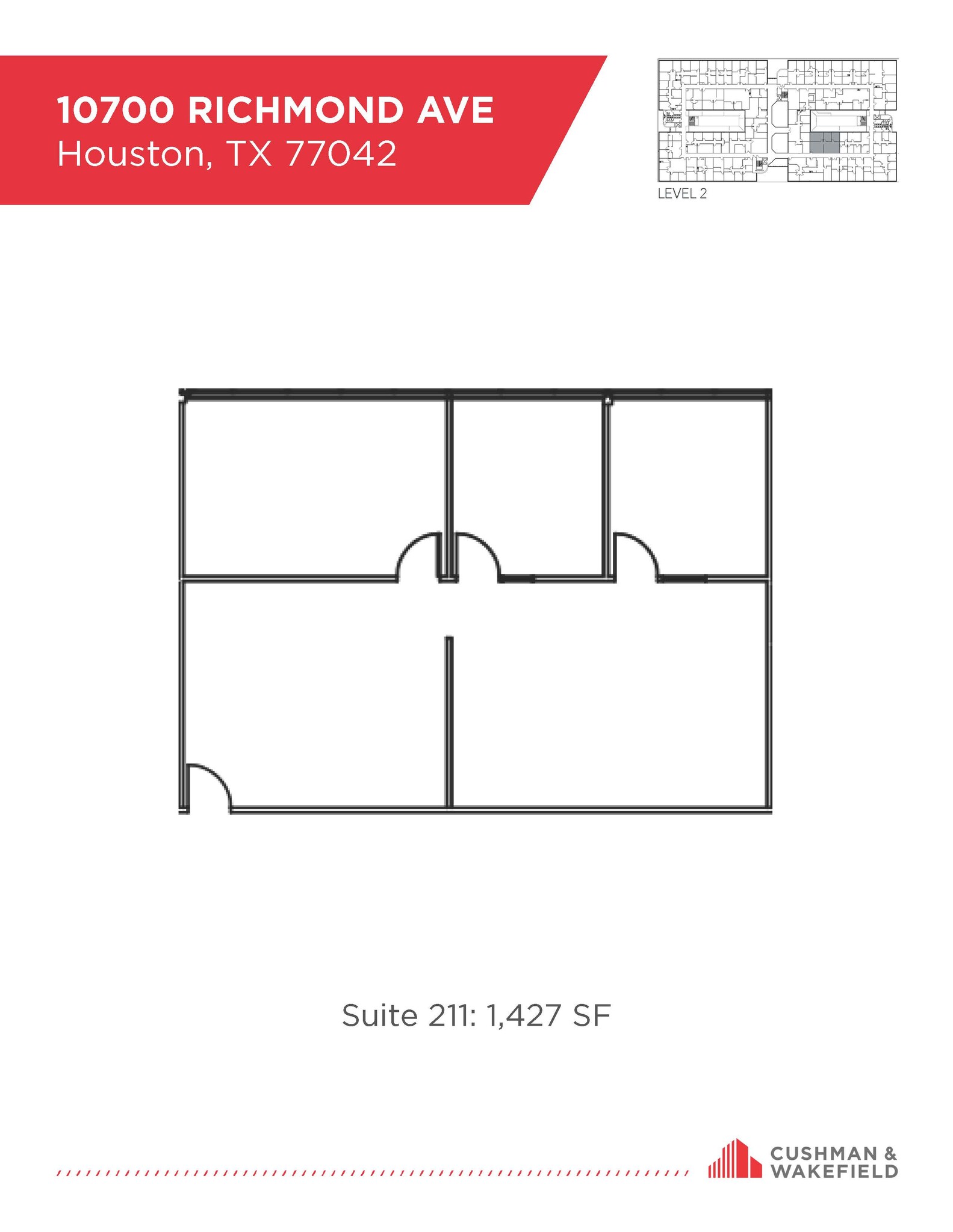 10700 Richmond Ave, Houston, TX for lease Floor Plan- Image 1 of 1