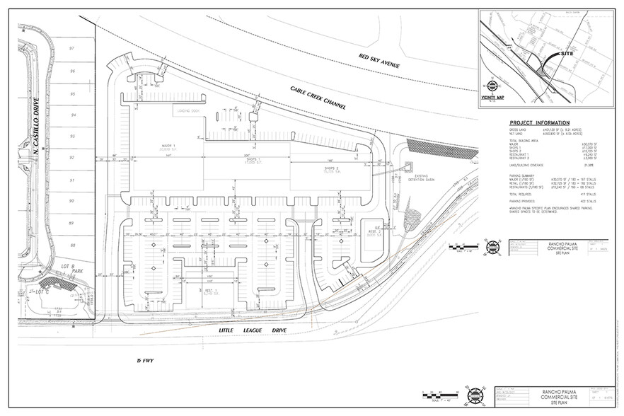 9.21 acres at Palm Avenue & I-215 on Little League Drive, San Bernardino, CA for sale - Site Plan - Image 3 of 5