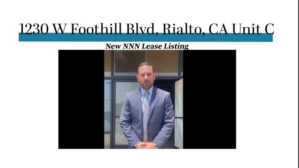 1230 W Foothill Blvd, Rialto, CA for lease - Commercial Listing Video - Image 2 of 4