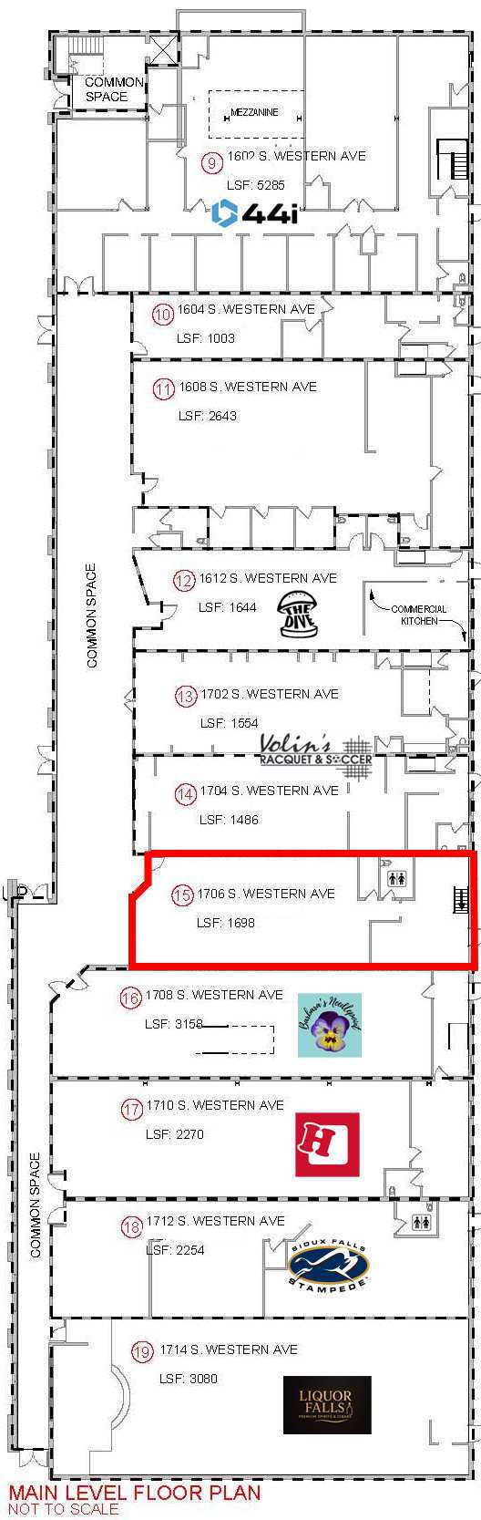 1600-1714 S Western Ave, Sioux Falls, SD for sale Floor Plan- Image 1 of 5