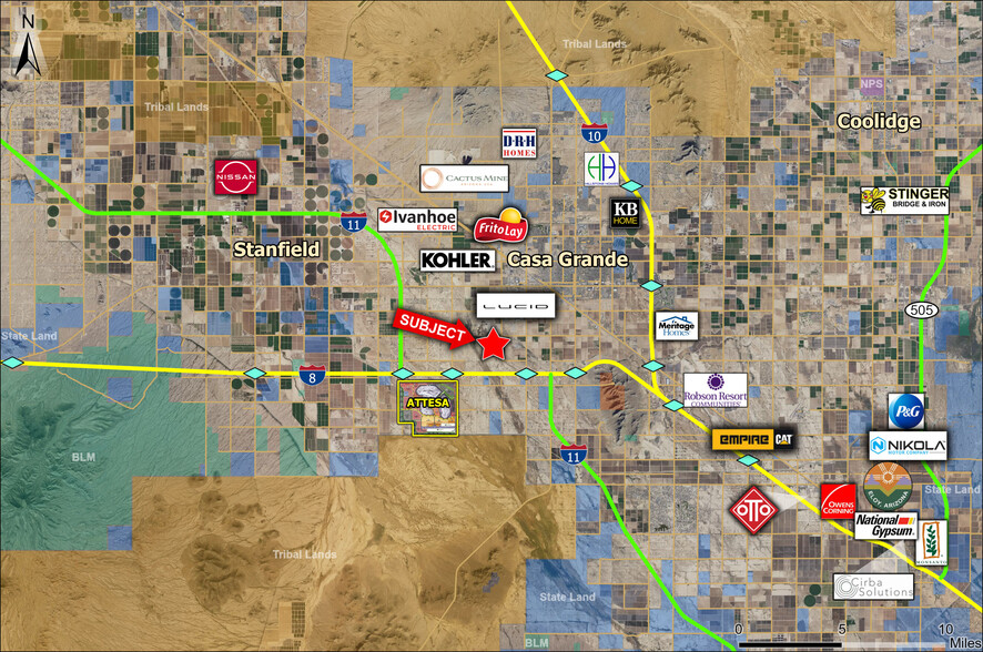 N of NWC Burris Road and Cornman Road, Casa Grande, AZ for sale - Building Photo - Image 3 of 3