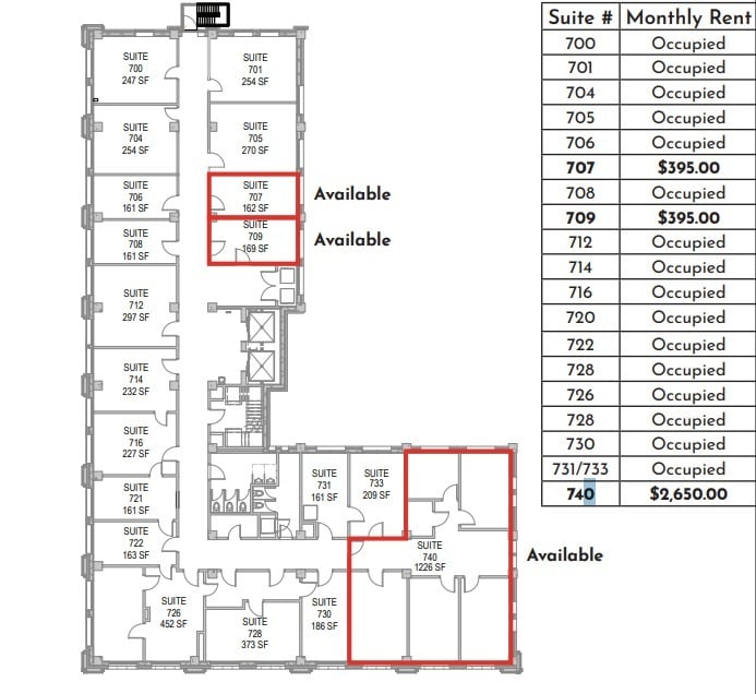319 S 17th St, Omaha, NE for lease Floor Plan- Image 1 of 1