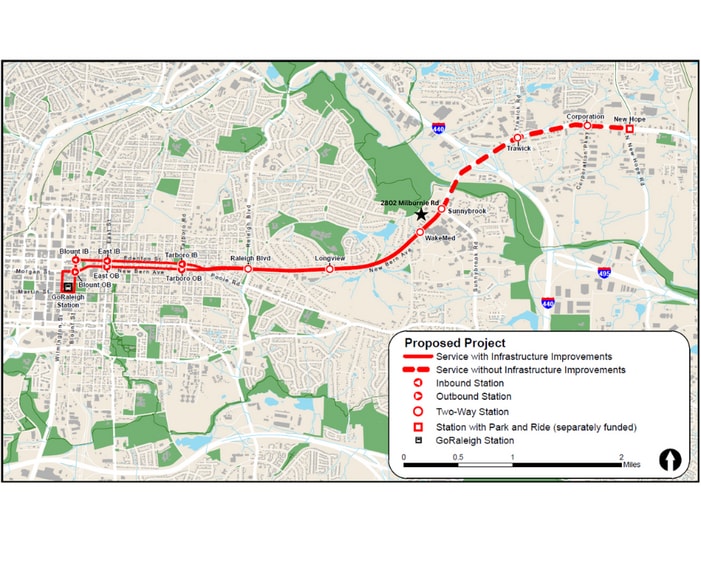 2802 Milburnie Rd, Raleigh, NC for sale - Aerial - Image 3 of 4