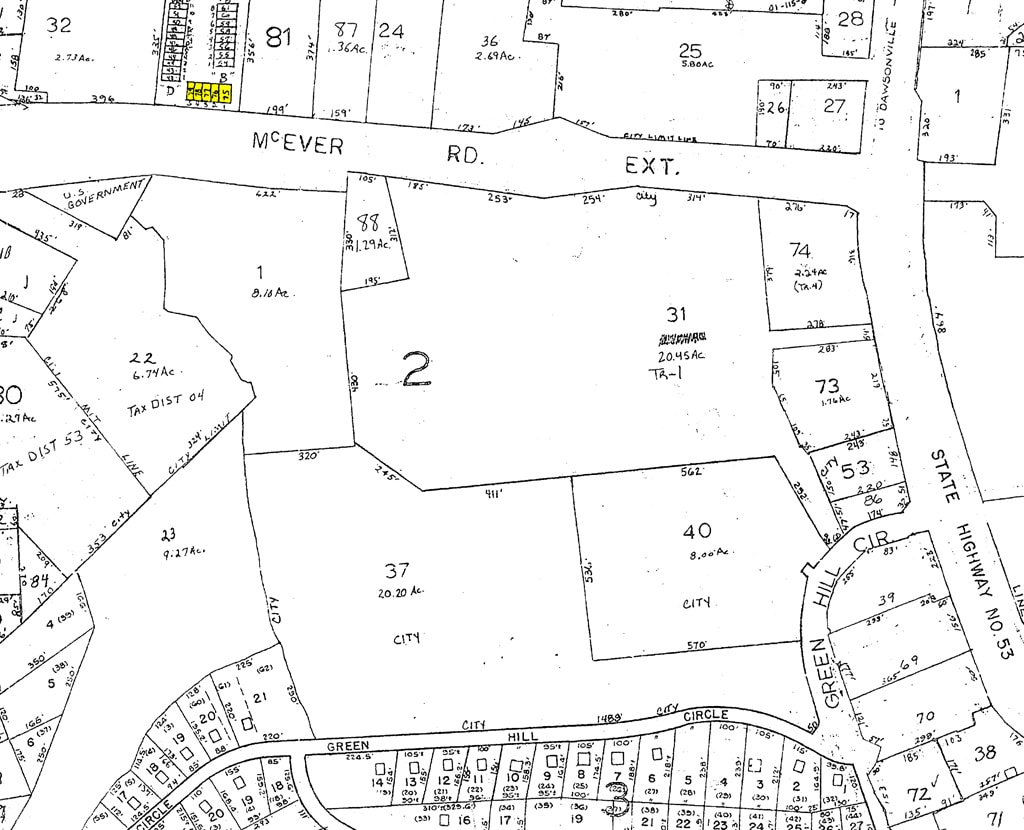 958 McEver Rd, Gainesville, GA for sale Plat Map- Image 1 of 1