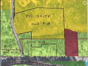 Pine St & Hwy 70, Haw River, NC - aerial  map view