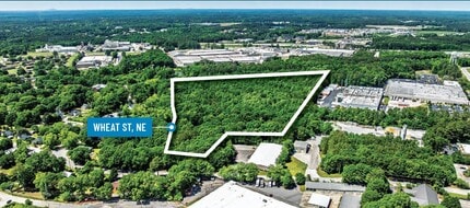 Wheat St, Covington, GA - AERIAL  map view