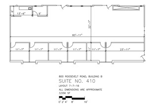 800 Roosevelt Rd, Glen Ellyn, IL for lease Floor Plan- Image 2 of 2