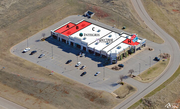 1700-1726 S Division St, Guthrie, OK - aerial  map view