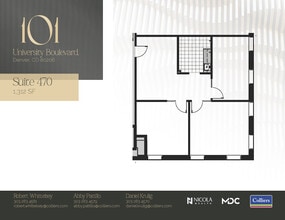 101 University Blvd, Denver, CO for lease Floor Plan- Image 1 of 1