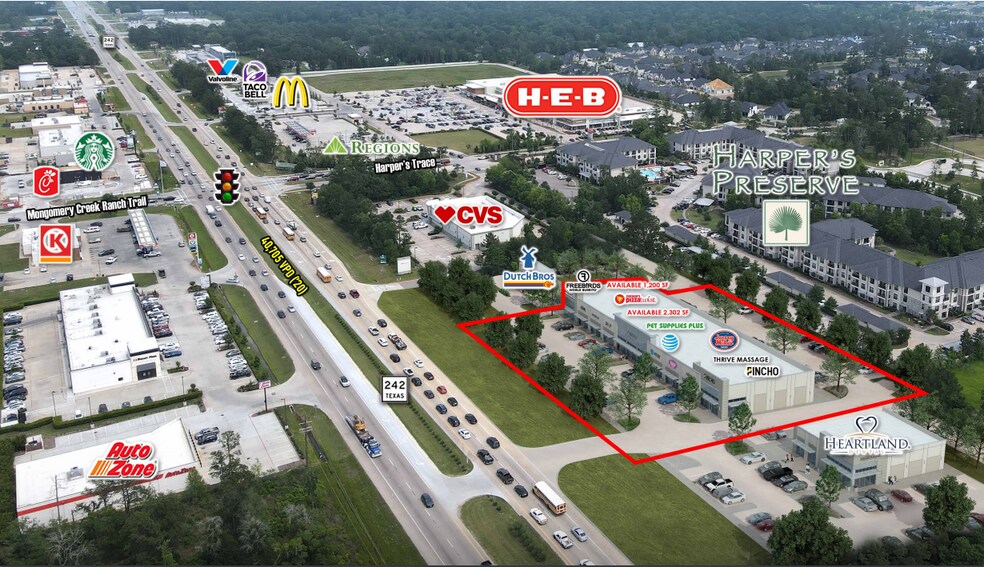 SWQ Hwy 242 & Harper's Trace, Conroe, TX for lease - Building Photo - Image 2 of 3