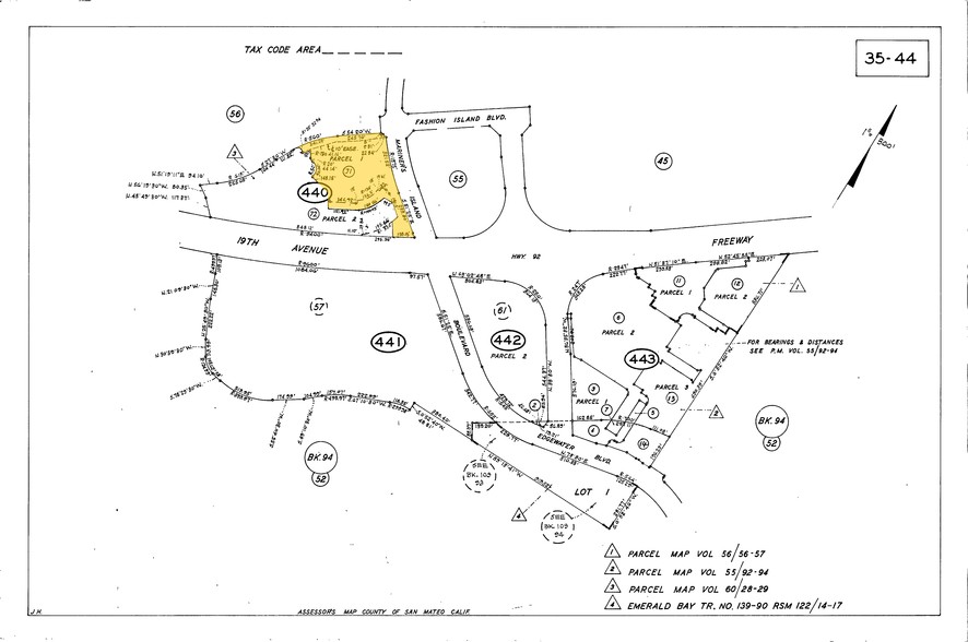 1450 Fashion Island Blvd, San Mateo, CA for lease - Plat Map - Image 2 of 5