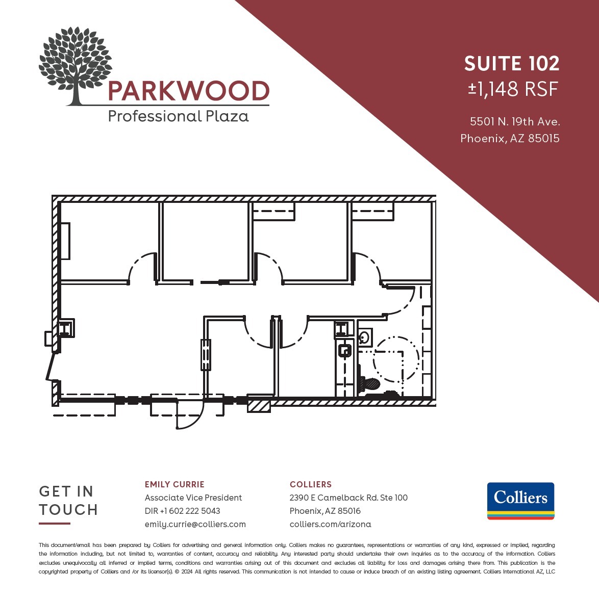 5501 N 19th Ave, Phoenix, AZ for lease Floor Plan- Image 1 of 1