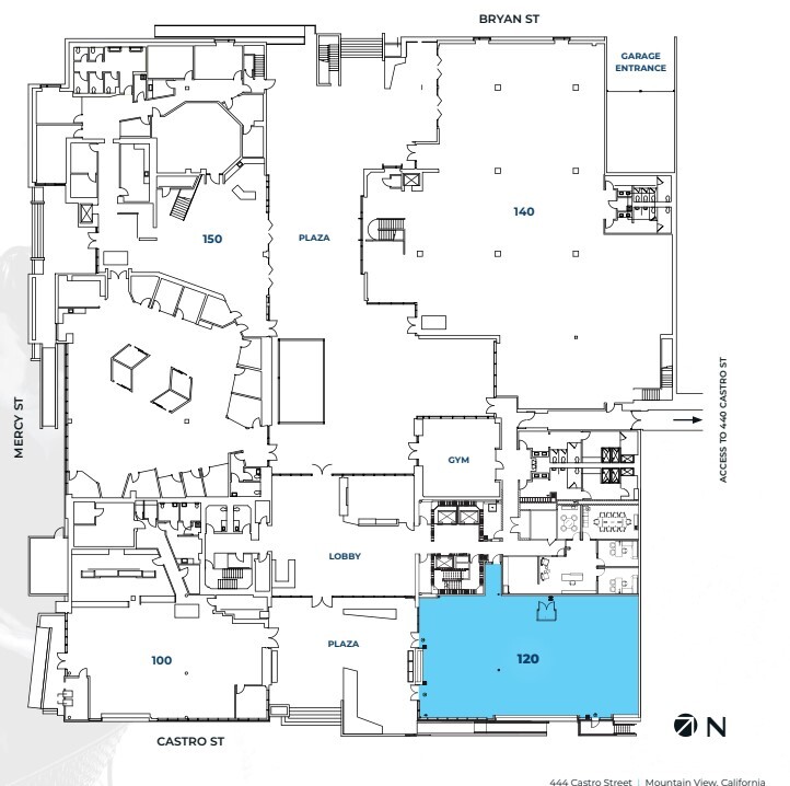 444 Castro St, Mountain View, CA for lease Floor Plan- Image 1 of 1