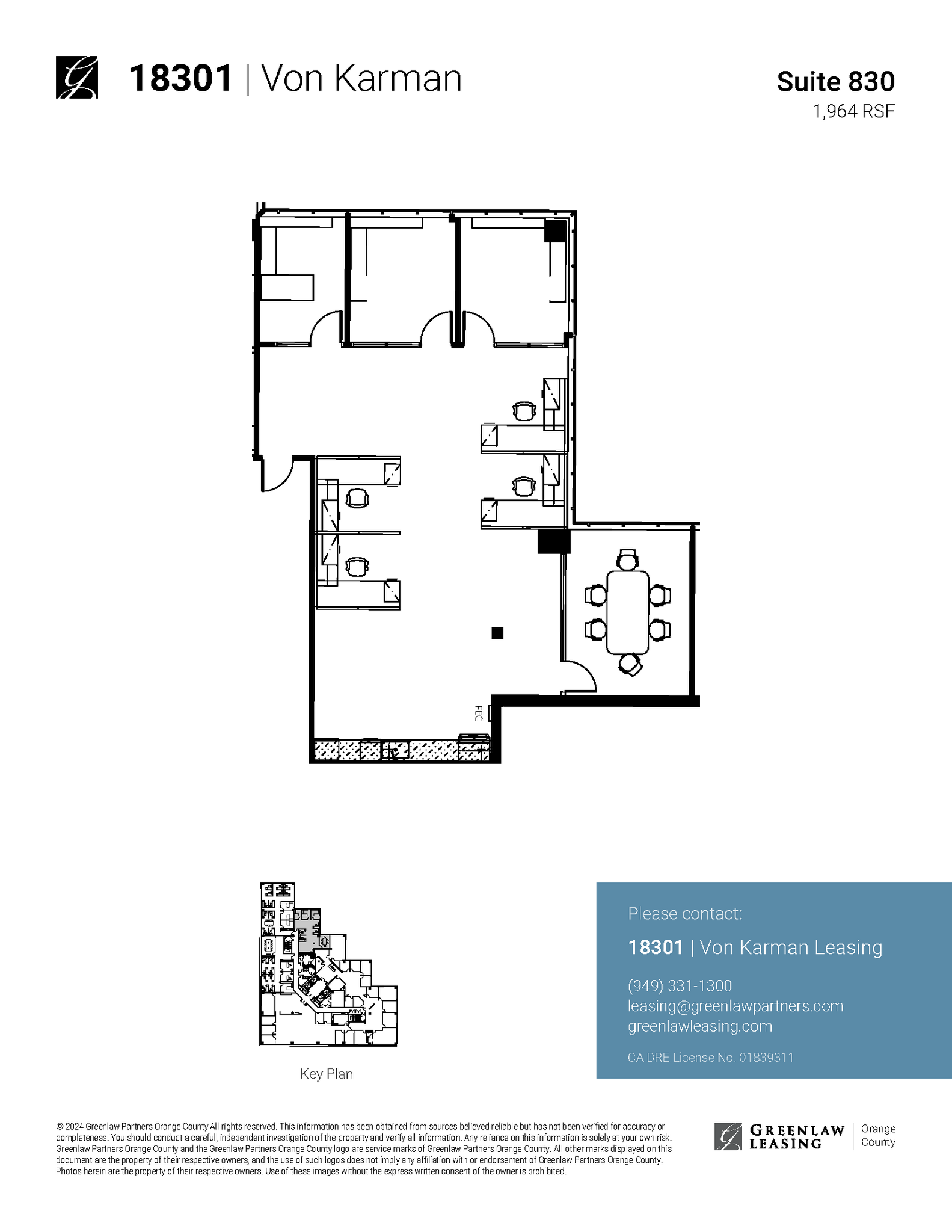 18301 Von Karman Ave, Irvine, CA for lease Floor Plan- Image 1 of 1