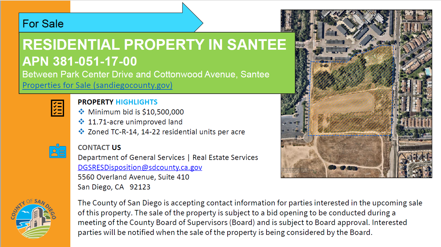 Cottonwood Ave & Park Center Dr, Santee, CA for sale Other- Image 1 of 3