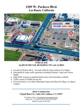 1209 W Pacheco Blvd, Los Banos, CA - AERIAL  map view - Image1