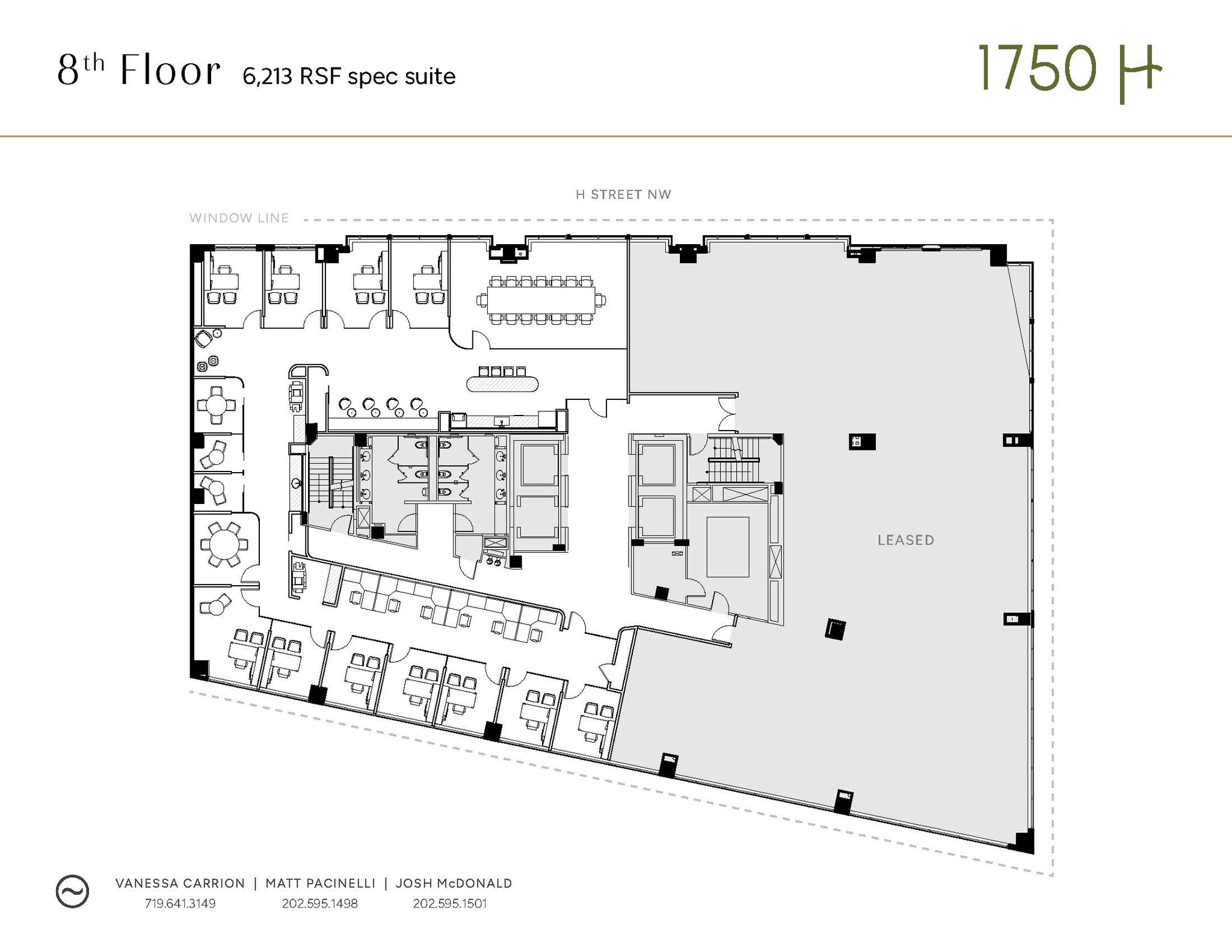 1750 H St NW, Washington, DC for lease Floor Plan- Image 1 of 5