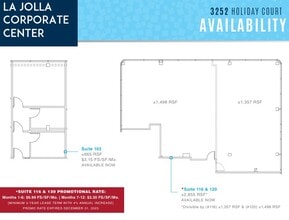 8939 Villa La Jolla Dr, La Jolla, CA for lease Floor Plan- Image 1 of 1