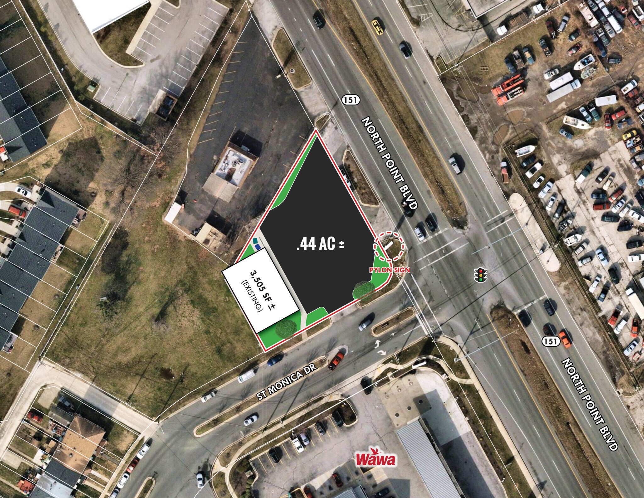 4015 North Point Blvd, Dundalk, MD for sale Aerial- Image 1 of 1