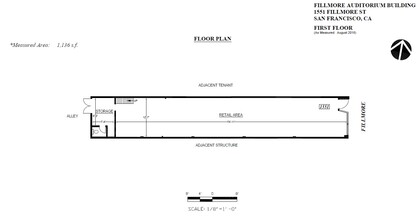 1539-1567 Fillmore St, San Francisco, CA for lease Floor Plan- Image 1 of 1