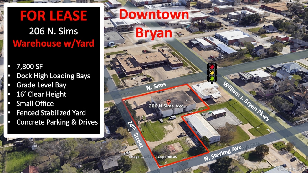 206 N Sims Ave, Bryan, TX for lease - Building Photo - Image 3 of 5