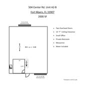 504 Center Rd, Fort Myers, FL for lease Floor Plan- Image 1 of 4